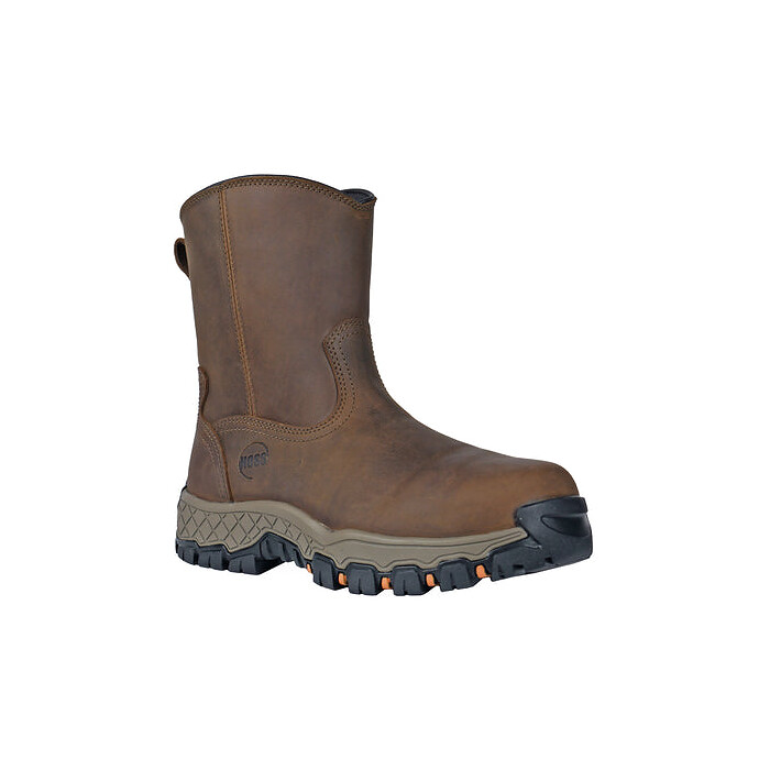 HOSS Men's 8" Recon Side-Zip Composite Toe EH Waterproof Work Boot Brown - 84012