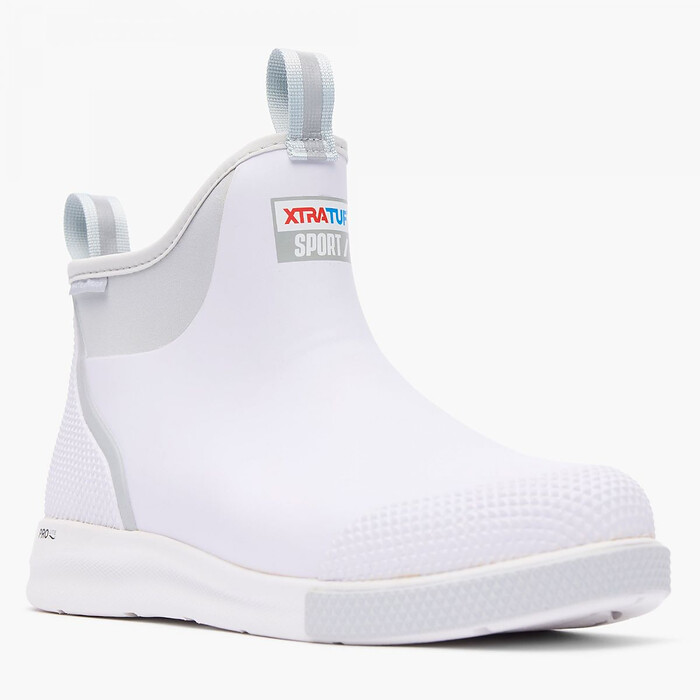 XTRATUF Men's 6" Ankle Deck Boot Sport White - ADSM101