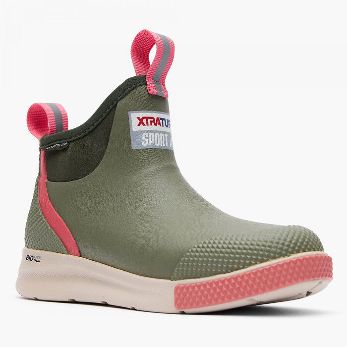 XTRATUF Women's 6" Ankle Deck Boot Sport Olive - ADSW302