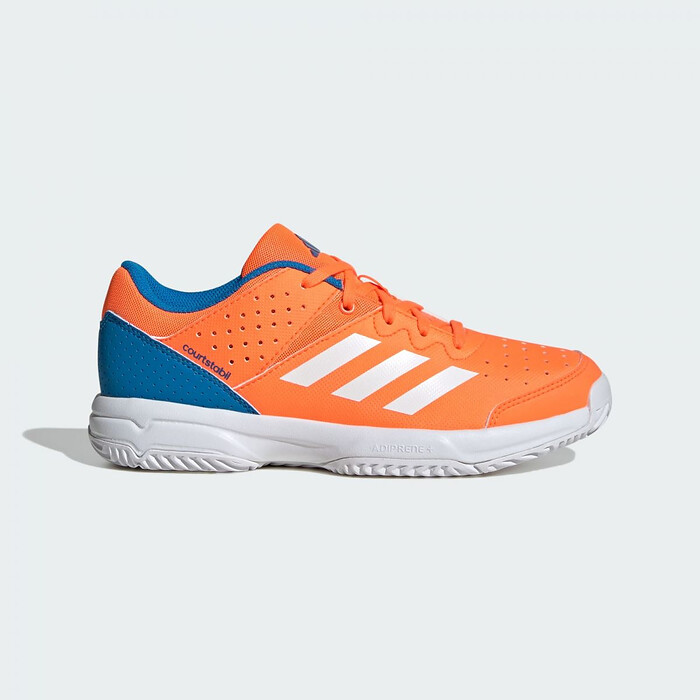 Adidas Unisex Kid's Court Stabil Volleyball Shoe  Cloud White/Cloud White/Cloud White - JP7266