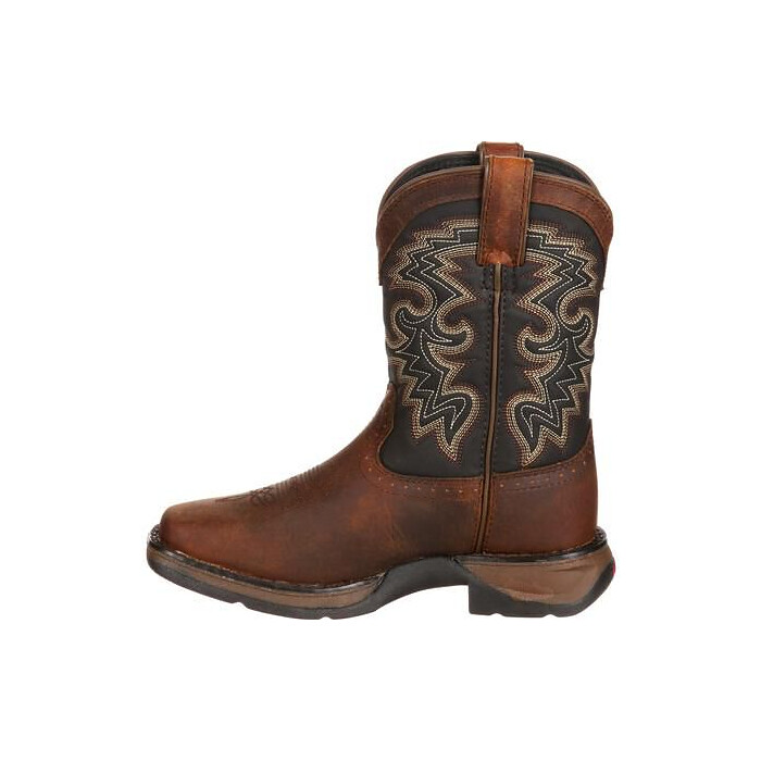 Durango Unisex Big Kids' 8" Lil' Durango Western Boot Tan/Black - DWBT050