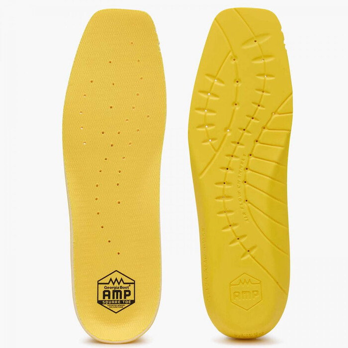 Georgia Boot Unisex AMP Square Toe Insole Yellow - GB00651
