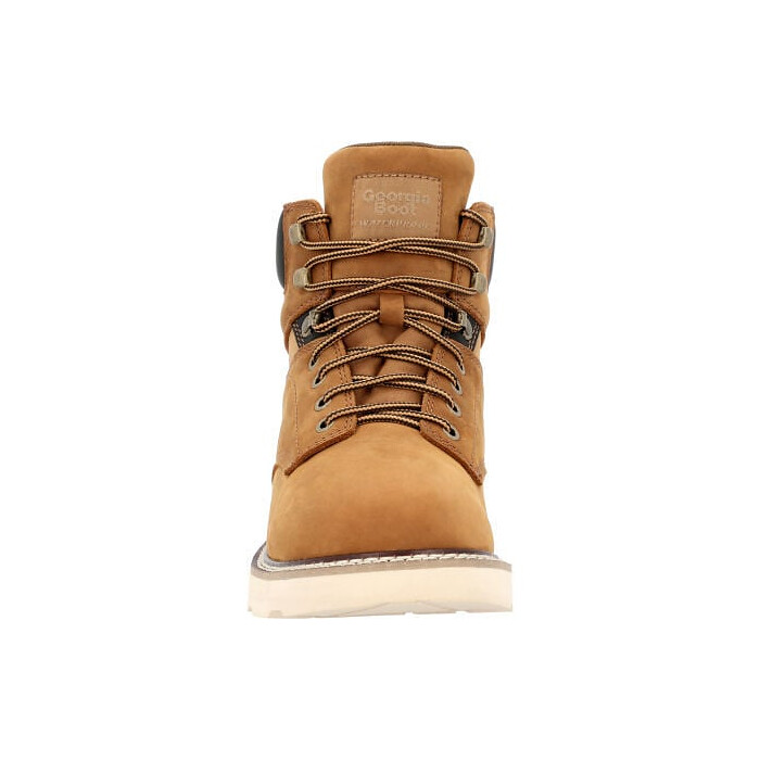 GEORGIA BOOT Men’s 6” Core 37 Wedge Waterproof Steel Toe Work Boot Barracuda Gold - GB00695