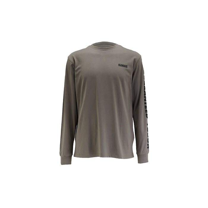 DEWALT Men's Guaranteed Tough Long Sleeve T-Shirt Charcoal Grey - DXWW50017-CHR