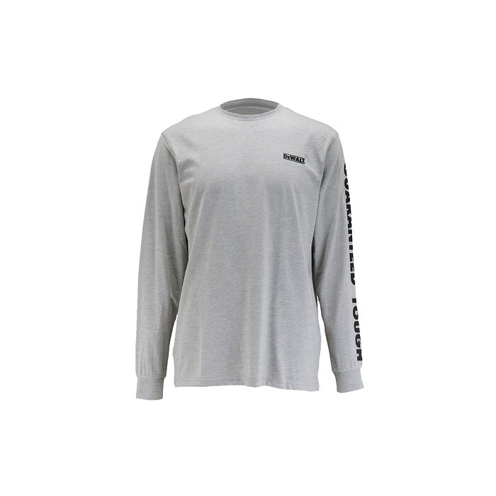DEWALT Men's Guaranteed Tough Long Sleeve T-Shirt Heather Grey - DXWW50017-HEA