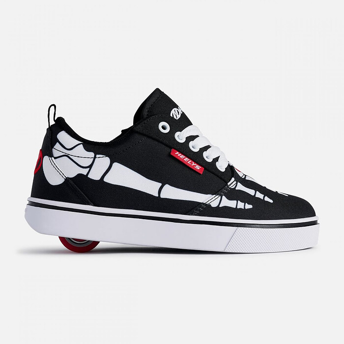 Heelys Unisex Kids' Pro 20 Prints Skeleton X-Ray Print Black/White/Red - HE100890H