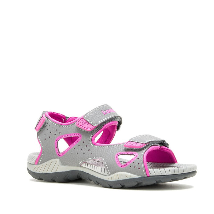 Kamik Unisex Kids' Lobster 2 Dark Grey Pink Sandals - HK4126-DGP