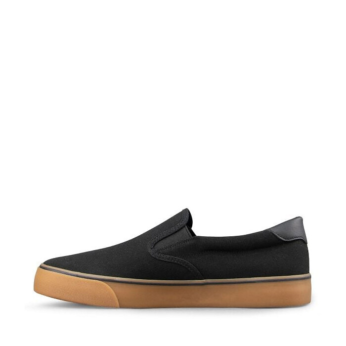 Lugz Men’s Clipper Slip-On Wide Sneaker Black/Gum/Black - MCLPRWC-0049