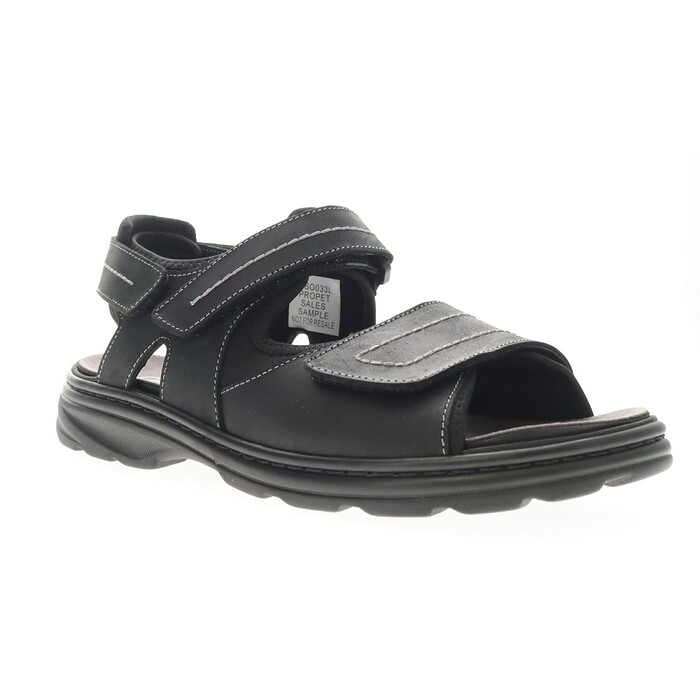 Propet Men's Hudson Sandal Black - MSO033LBLK