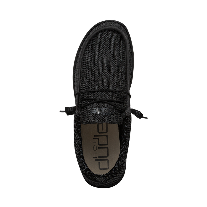 HEY DUDE Shoes Men's Wally Sox Micro Total Black - 40019-0XJ