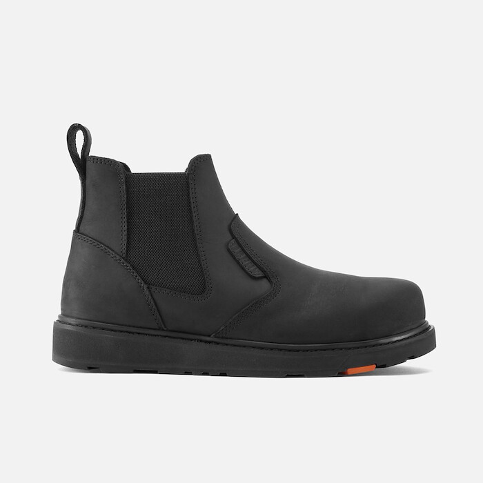 BRUNT Workwear Men's 6" Ohman Composite Toe Wedge Pull-On Work Boot Black - BRF20004-002