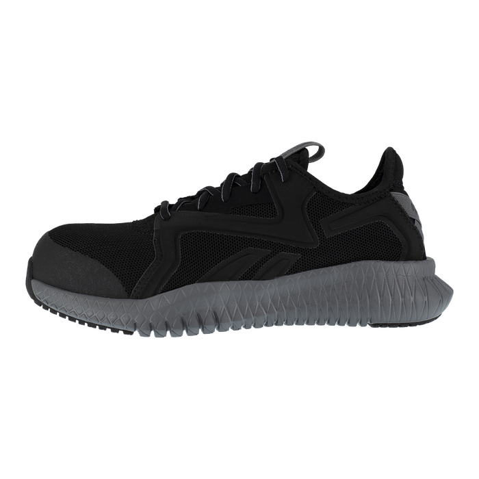 Reebok Work Women's Flexagon 3.0 Composite Toe ESD Athletic Work Shoe Black/Grey - RB464