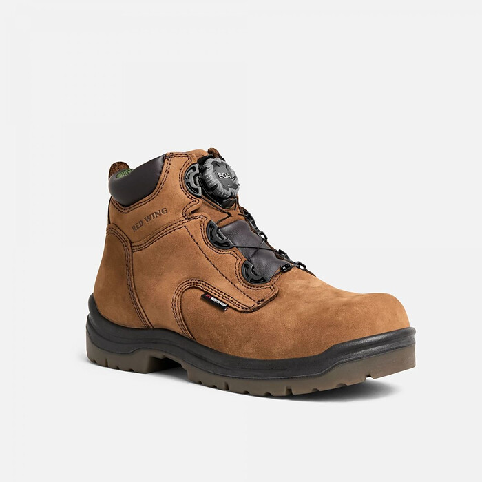 Red Wing Men's 6" King Toe® BOA Composite Toe Waterproof Work Boot Brown - 2298