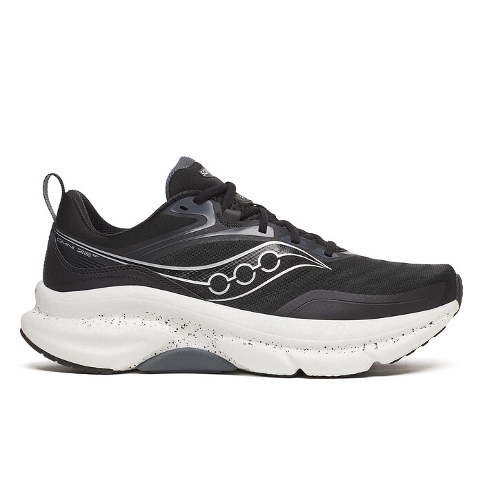 Saucony Men's Omni 23 Wide Black/Silver Running Shoes - S21072-100
