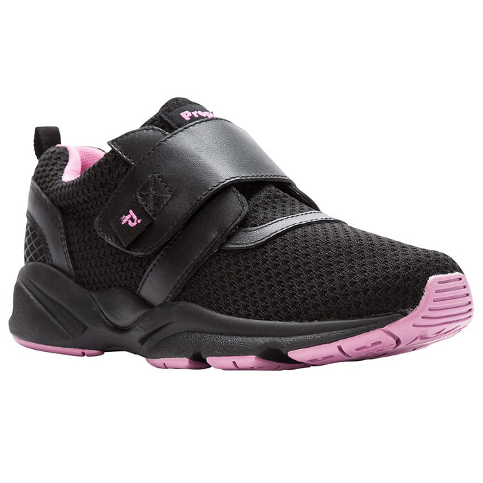 Propet Women's Stability X Strap Walking Shoe Black/Berry - WAA033MBBY