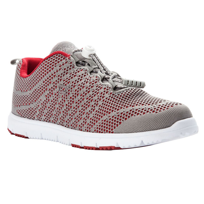 Propet Women's TravelWalker® Evo Sneaker Grey/Crimson - WAT062MGRC