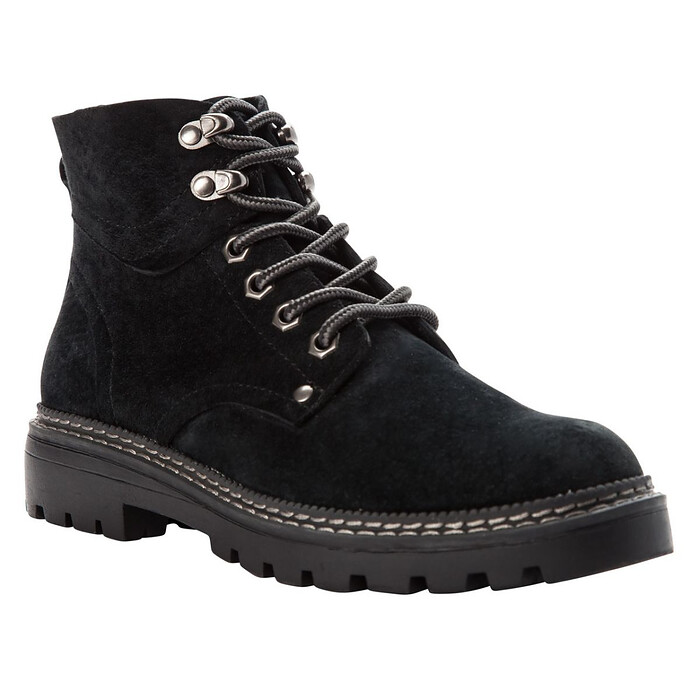 Propet Women's Dakota Ankle Boot Black Suede - WBX042SBLK