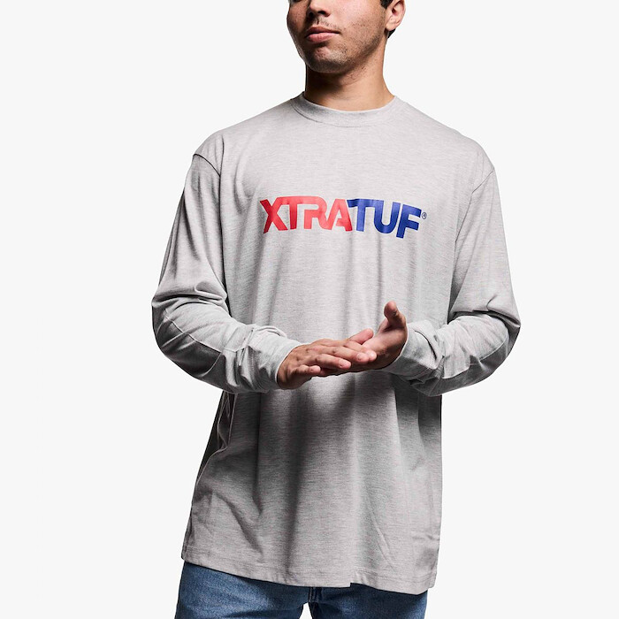 XTRATUF Men's Long Sleeve Tee Heather Grey - XALS100