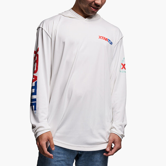 XTRATUF Unisex Hoodie Bright White - XALSH100