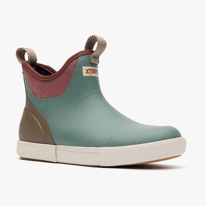 XTRATUF Women's Ankle Deck Boot Green - XWABV301