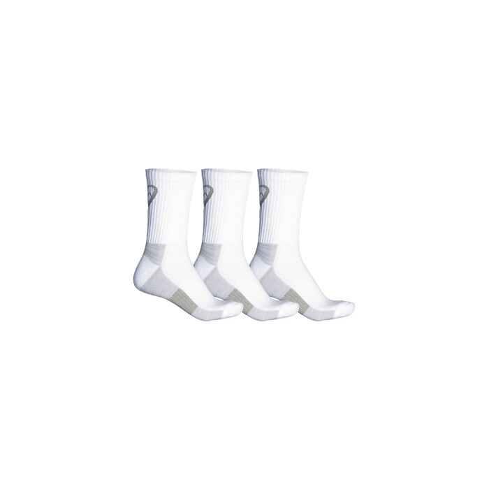 ASICS Unisex Training Crew 3 Pack Crew Cut Sock White - ZK2458-0001