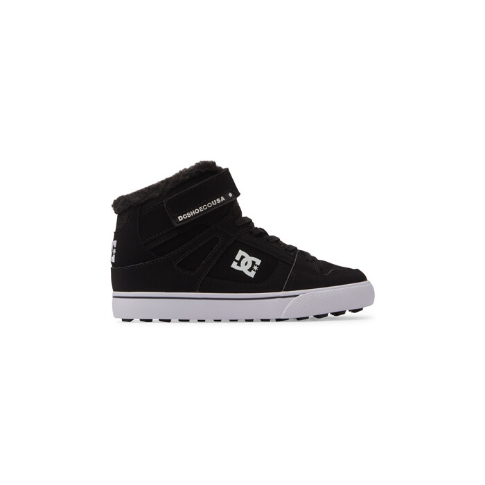 DC Shoes Women's Pure Hi Top Winter Skate Shoe Black/White - ADBS300327-BKW