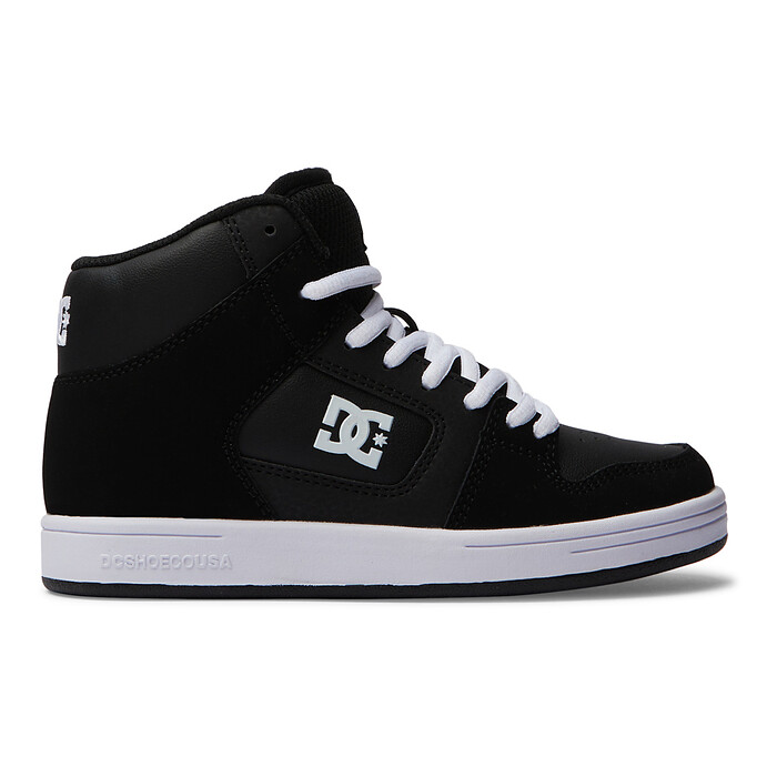 DC Shoes Unisex Kids' Manteca 4 HI Shoes Black/Black/White - ADBS300395-BLW