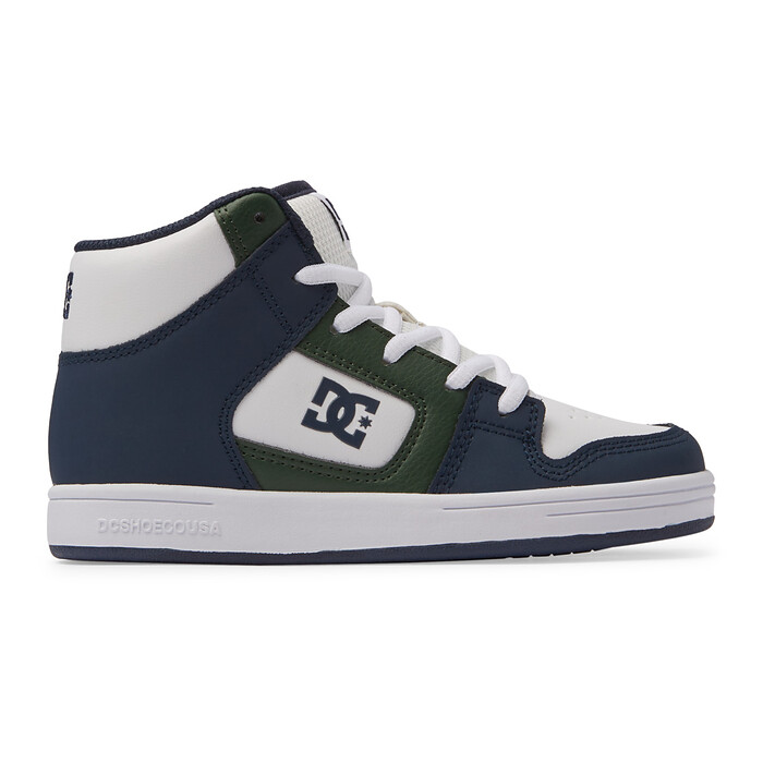 DC Shoes Unisex Kids' Manteca 4 HI Shoes White/Navy - ADBS300395-WHN