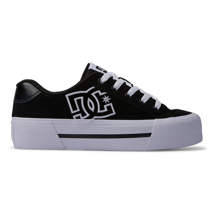 DC Shoes Women's Chelsea Platform Skate Shoe Black/White - ADJS300310-BKW
