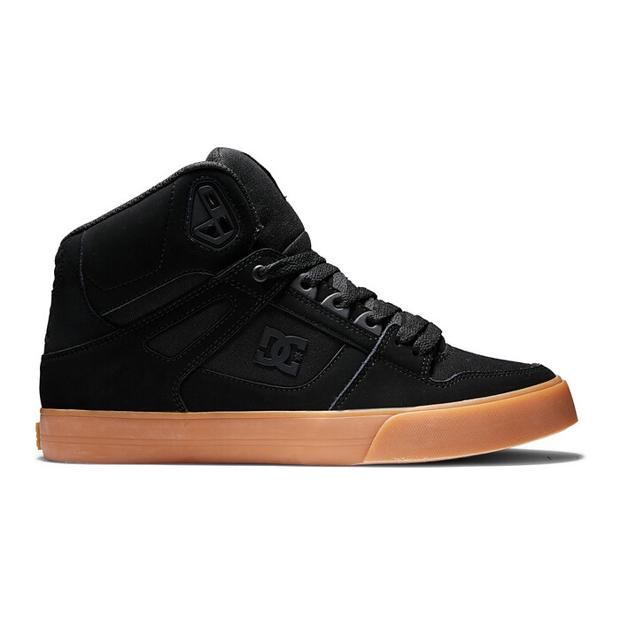DC Shoes Men's Pure High-Top Shoes Black/Gum - ADYS400043-BGM