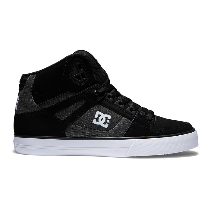 DC Shoes Men's Pure High-Top Shoes Black/Battleship - ADYS400043-BTT