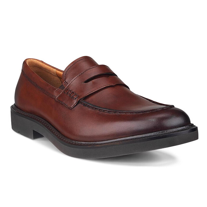 ECCO Men's Metropole London Penny Loafer Cognac - 52565401053