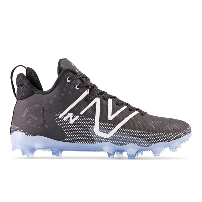 New Balance Unisex FreezeLX v4 Lacrosse Shoe Black - FREEZBK4