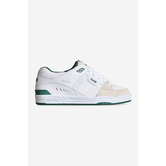 Globe Men's Fusion Skate Shoe White/Green - GBFUS-11026