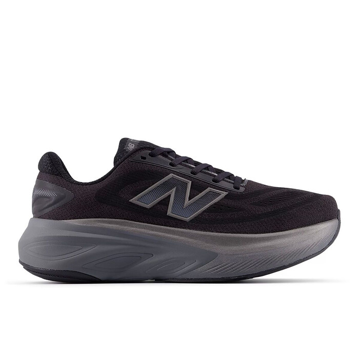 New Balance Men's Fresh Foam x More v6 Running Shoes Black/Castlerock/Black Metallic - MMORLA6