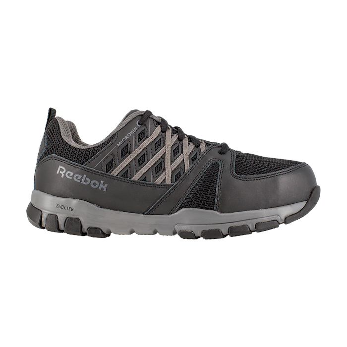 Reebok Work Women's Sublite Work Steel Toe Athletic Work Shoe Black/Grey - RB416