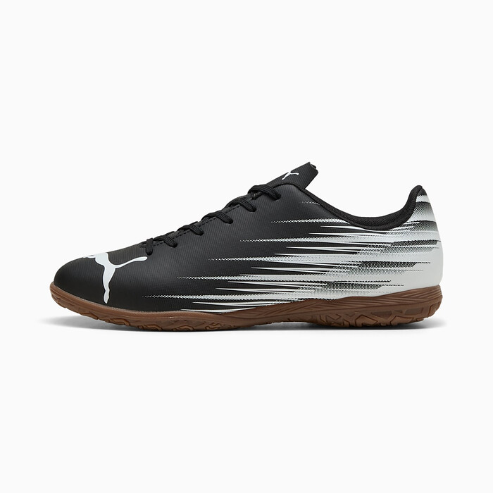 PUMA Men's ATTACANTO II Indoor Soccer Cleats Black/White - 10849501