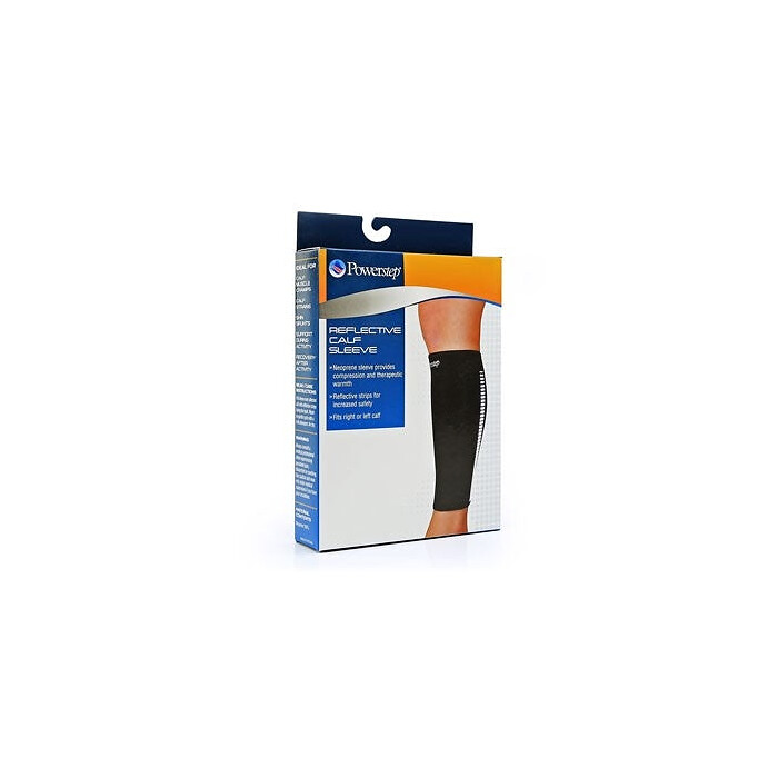 PowerStep Reflective Calf Sleeve Black - 7150-10