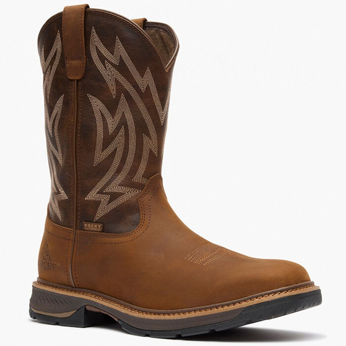 Rocky Men's Ride LTE Waterproof Western Boot Brown - RKW0473