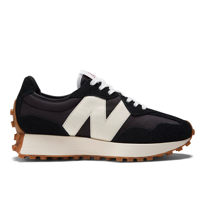 New Balance Women's 327 Sneaker Black/White - WS327BL