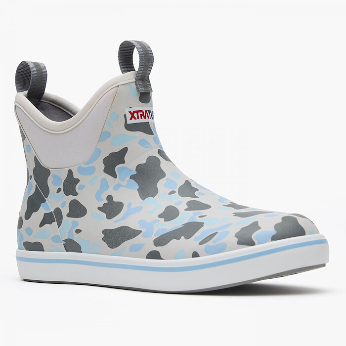 XTRATUF Men's Ankle Deck Boot Duck Camo Ice - XMABDCI