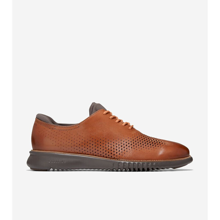 Cole Haan Men's 2.ZEROGRAND Laser Wingtip Oxford British Tan/Java - C25351
