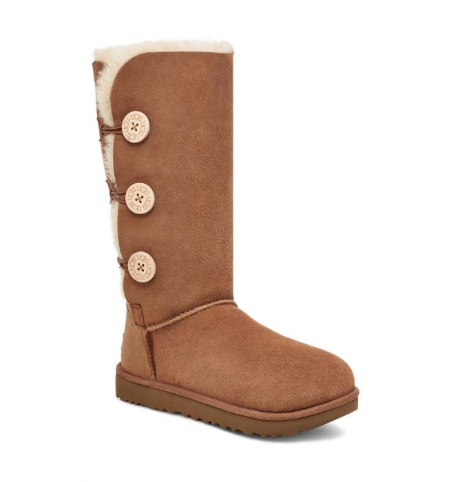 UGG ベイリーボタン　チェスナットUS7 UGG Women's Bailey Button Triplet II Boot Chestnut - 1016227-CHE