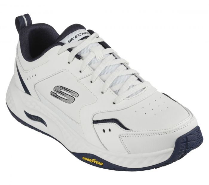 Skechers Men's Arch Fit Multi Sport Athletic Shoes White/Navy