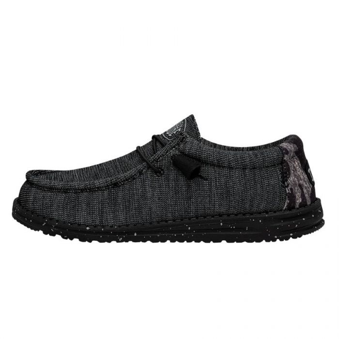 HEY DUDE Shoes Men's Wally Stretch Poly Midnight Bunker - 40024-0XK HEY DUDE Shoes Men's Wally Stretch Poly Midnight Bunker - 40024-0XK