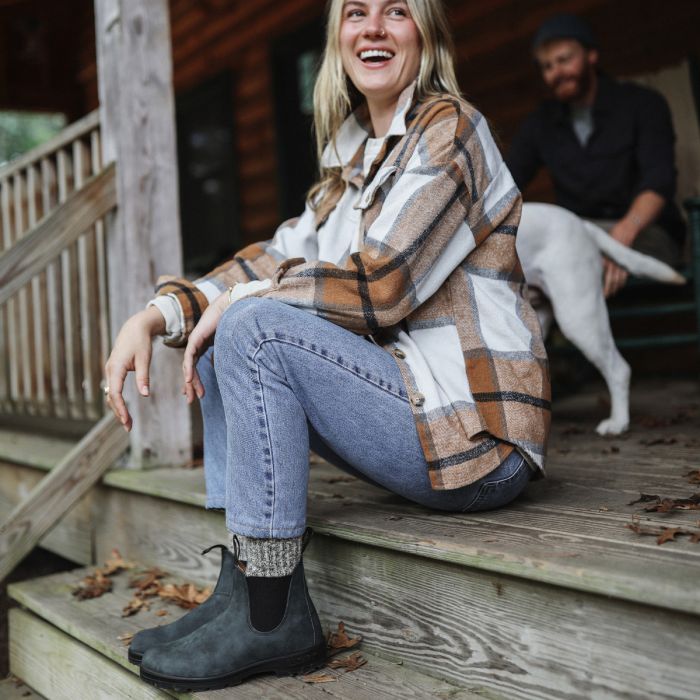 Blundstone Unisex Classic Chelsea Boot Rustic Black - 587