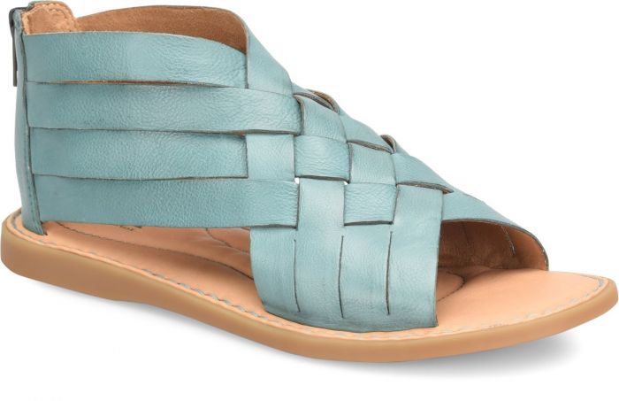 AMERI　WAVE TOE SANDAL　グリーン　Mサイズ Women's D-Sydney-Mule sandals in shimmering denim | Green