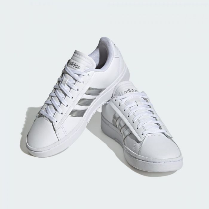 Adidas Women's Grand Court Alpha Shoes Footwear White/Silver  Metallic/Footwear White - ID7088
