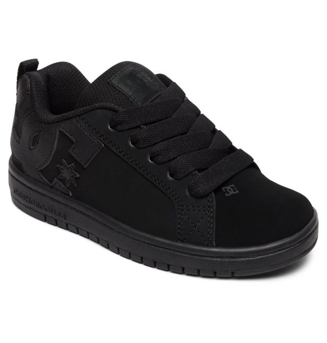 DC Shoes Unisex Kids' Court Graffik Shoes Black/Black
