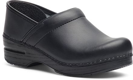 Dansko Women's Professional Wide Clog Black Box Leather